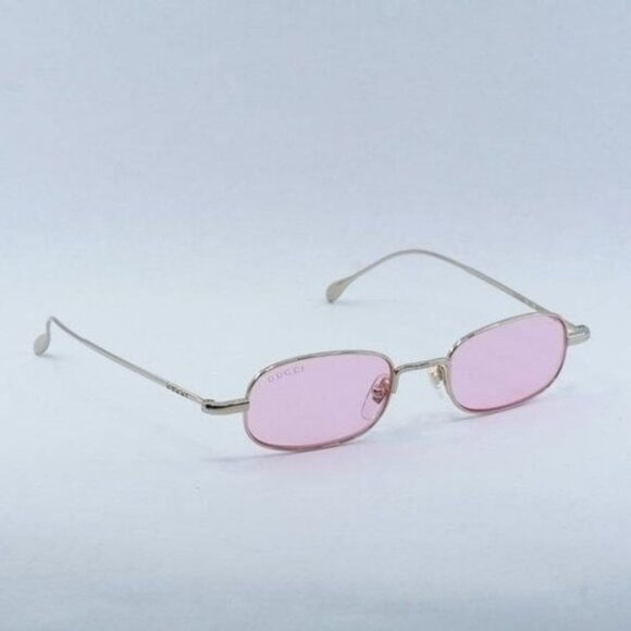 NEW GUCCI GG1648S 005 GOLD PINK SUNGLASSES - Picture 1 of 11